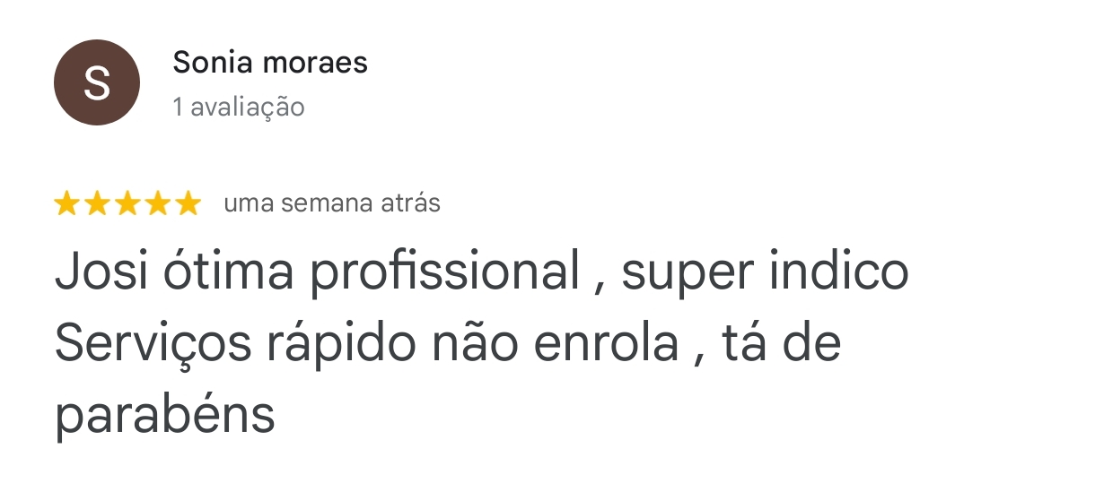 Avaliação de cliente da Fortech Soluções no Google